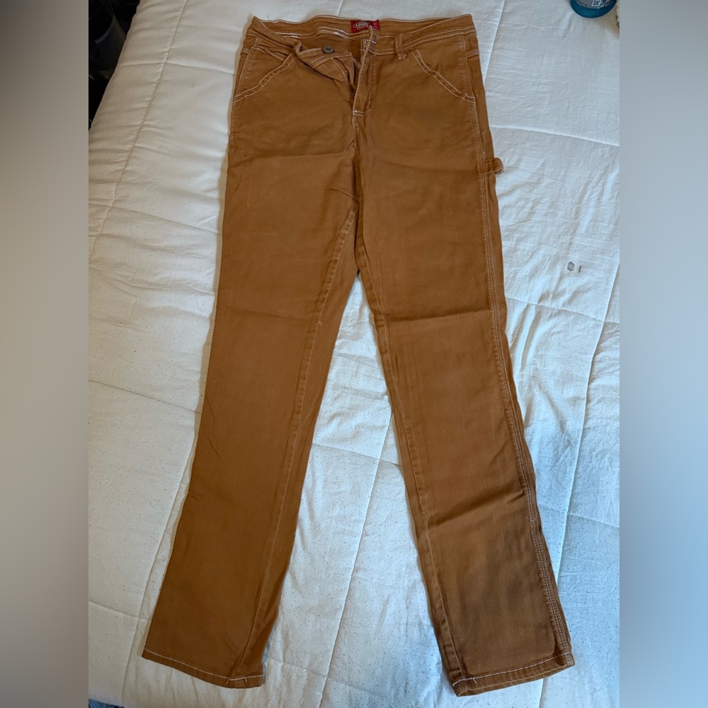 Dickies Women's Brown Straight Leg Jeans